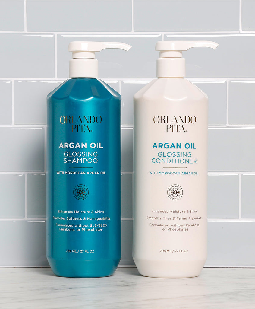 Kontinent Gensidig Han Argan Oil Glossing Shampoo & Conditioner Duo – Orlando Pita Play